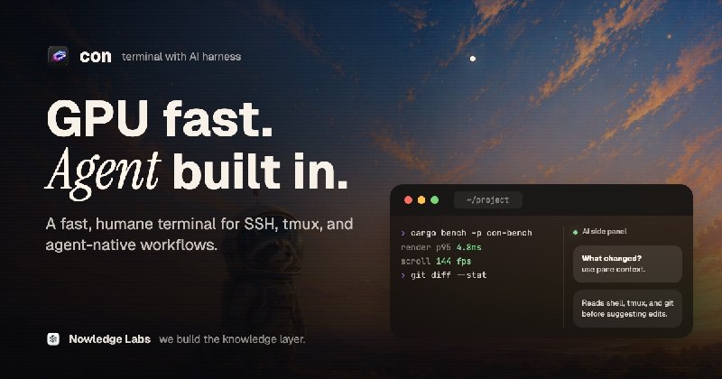 con: terminal-first AI terminal