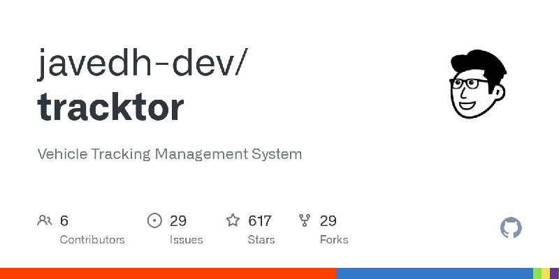 GitHub - javedh-dev/tracktor: Vehicle Tracking Management System