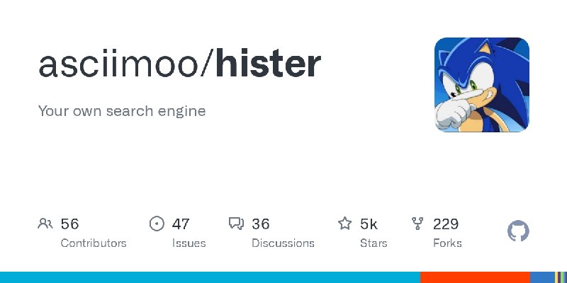 GitHub - asciimoo/hister: Your own search engine