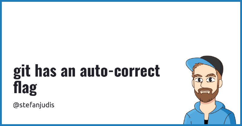git has an auto-correct flag