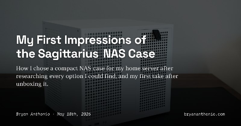 My First Impressions of the Sagittarius NAS Case